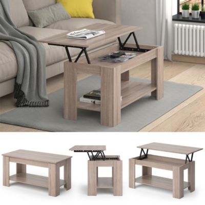 Vicco Table basse Sonoma 100x50cm avec fonction délévation