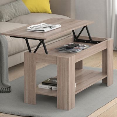 Vicco Table basse Sonoma 100x50cm avec fonction délévation