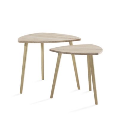 Vicco table basse Sonoma 60x50cm Lot de 2