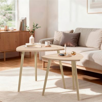 Vicco table basse Sonoma 60x50cm Lot de 2