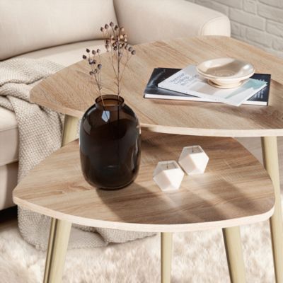 Vicco table basse Sonoma 60x50cm Lot de 2