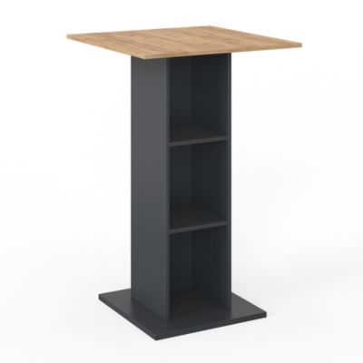Vicco Set De Table De Bar , Blanc, 57x80cm Avec 2 Tabourets De Bar Blanc 57x80cm Avec 2 Tabourets De Bar 93129310