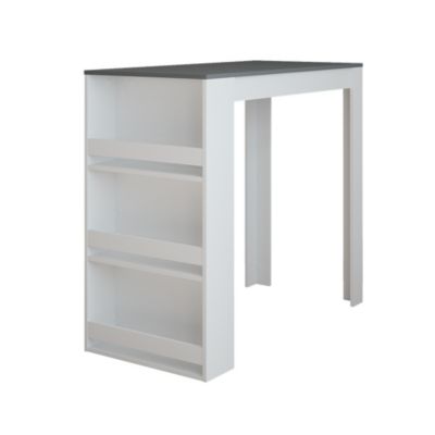 Vicco Table de bar Anthracite/blanc 57x117cm