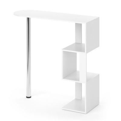 Vicco Table de bar Blanc 113x39.8cm