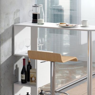 Vicco Table de bar Blanc 113x39.8cm