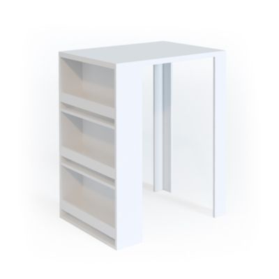 Vicco Table de bar Blanc 57x80cm