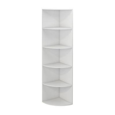 Vicco Étagère dangle Blanc 40x180cm avec 5 compartiments