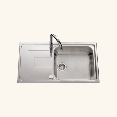 Vidage automatique 1 bac CUIPD093 pour évier inox - Siphon gain de place