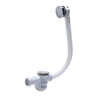 Vidage de baignoire à chaînette avec siphon orientable - wirquin 502012501