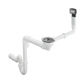 Vidage manuel pour évier 1 bac granite HANSGROHE D14-10 inox