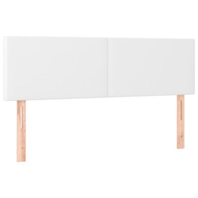 vidaXL 2 x Têtes de Lit Meubles de Chambre à Coucher Accessoires de Lit Simple Têtes de Cadre de Lit Intérieur Blanc 345793