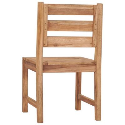 Lot De 2 Chaises Jardin Teck Massif Pliable - Élégantes Et Résistantes Aux Intempéries