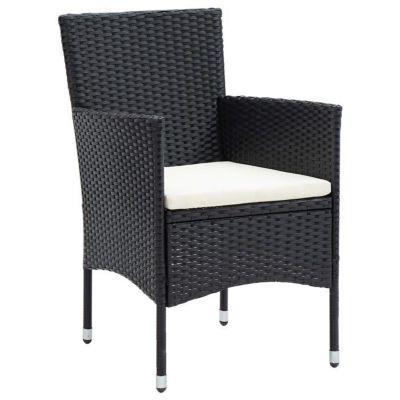 vidaXL 4x Chaises de Salle à Manger de Jardin Fauteuils à Dîner de Patio Sièges de Salle à Manger d'Extérieur Balcon 310562