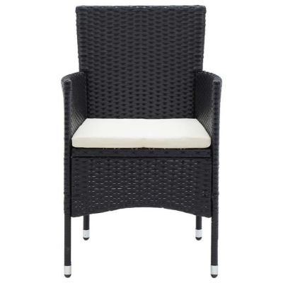 vidaXL 4x Chaises de Salle à Manger de Jardin Fauteuils à Dîner de Patio Sièges de Salle à Manger d'Extérieur Balcon 310562