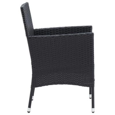 vidaXL 4x Chaises de Salle à Manger de Jardin Fauteuils à Dîner de Patio Sièges de Salle à Manger d'Extérieur Balcon 310562