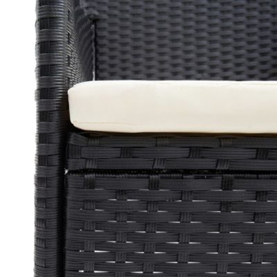 vidaXL 4x Chaises de Salle à Manger de Jardin Fauteuils à Dîner de Patio Sièges de Salle à Manger d'Extérieur Balcon 310562