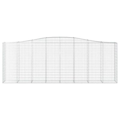 vidaXL 5x Paniers à Gabions Arqués Cages à Gabions Arquées Murs de Gabion Barrières de Jardin Terrasse Extérieur 3145985