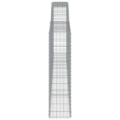 vidaXL 7x Paniers à Gabions Arqués Cages à Gabions Arquées Murs de Gabion Barrières de Jardin Terrasse Extérieur 3146884