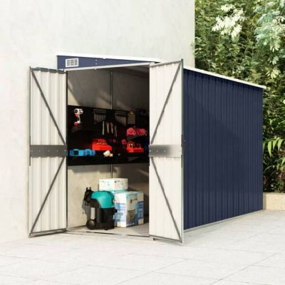 vidaXL Abri de Jardin Mural Abri de Rangement d'Outils Rangement d'Equipement de Jardin Extérieur Cour Anthracite 316227