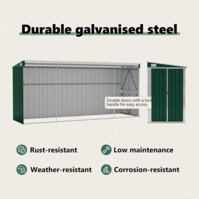 Lot De 12 Tôles Profilées Acier Galvanisé Vert VidaXL - Pour Toiture Garage/maison