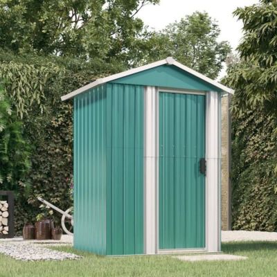 vidaXL Abri de jardin Vert 126x97,5x177 cm Acier galvanisé 316233