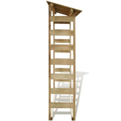 vidaXL Abri de stockage du bois de chauffage 150x44x176 cm Pin imprégné