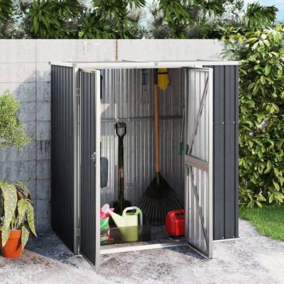 vidaXL Abri à outils de jardin anthracite 161x89x161cm acier galvanisé 316211
