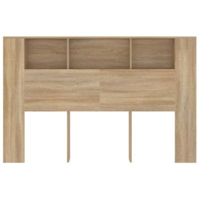 vidaXL Armoire de tête de lit Chêne sonoma 160x18,5x104,5 cm 811937