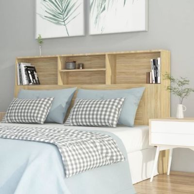 vidaXL Armoire de tête de lit Chêne sonoma 160x19x103,5 cm 811874