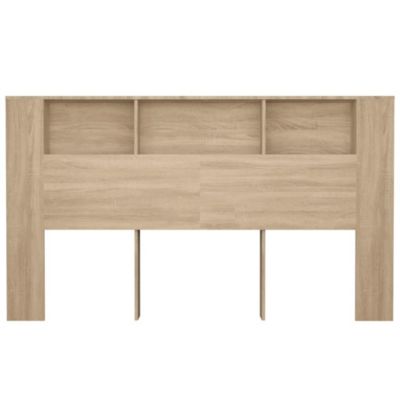 vidaXL Armoire de Tête de Lit Murale Meuble de Chambre à Coucher Tête de Lit avec Rangement Accessoire de Lit Intérieur 811946
