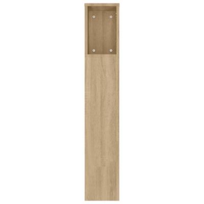 vidaXL Armoire de Tête de Lit Murale Meuble de Chambre à Coucher Tête de Lit avec Rangement Accessoire de Lit Intérieur 811946