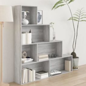 VidaXL Armoire à livres Sonoma gris 155x24x160 cm 815361