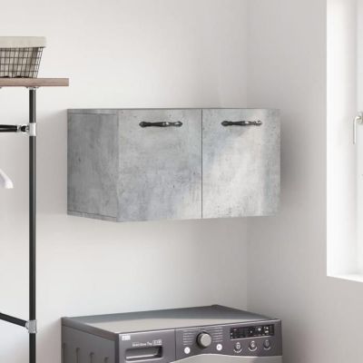 vidaXL Armoire murale Gris béton 60x36,5x35 cm Bois d'ingénierie 830016