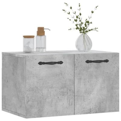 vidaXL Armoire murale Gris béton 60x36,5x35 cm Bois d'ingénierie 830016