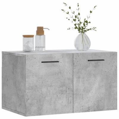 vidaXL Armoire murale Gris béton 60x36,5x35 cm Bois d'ingénierie 830040