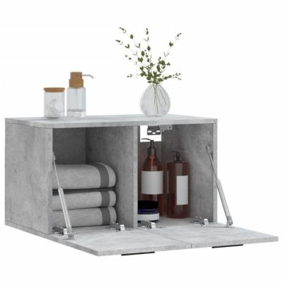 vidaXL Armoire murale Gris béton 60x36,5x35 cm Bois d'ingénierie 830040