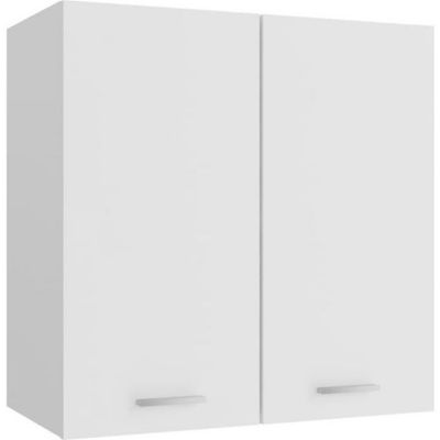 Armoire Suspendue Cuisine Blanc 80x31x60cm - Rangement Verre 2 Portes | VidaXL