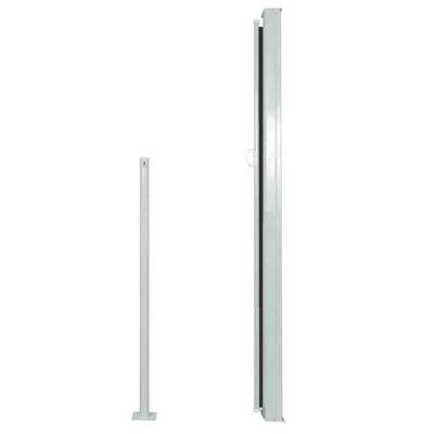 VidaXL Écran D'intimité Pliable Pour Balcon/terrasse - 160x160 Cm, Polyester Anthracite Anti-UV, Cadre Métal, Réglage Manuel En éventail