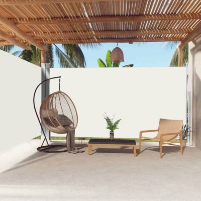 vidaXL Auvent latéral rétractable Crème 200x600 cm 318007