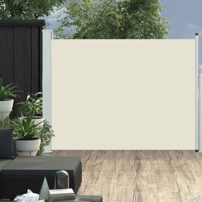 vidaXL Auvent Latéral Rétractable de Patio Store Latéral Brise-vue Abri Soleil Jardin Terrasse Balcon Exterieur Résistant 48395