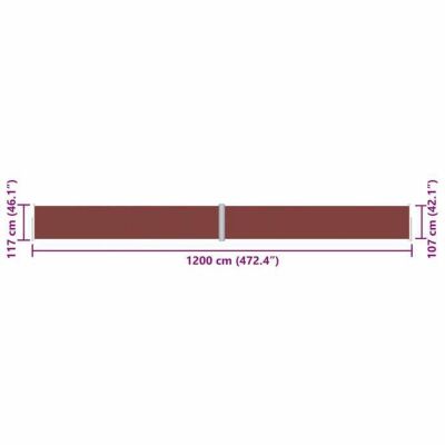 vidaXL Auvent Latéral Rétractable Pare-brise de Balcon Pare-soleil de Jardin Pare-vue de Terrasse Extérieur Patio 318057