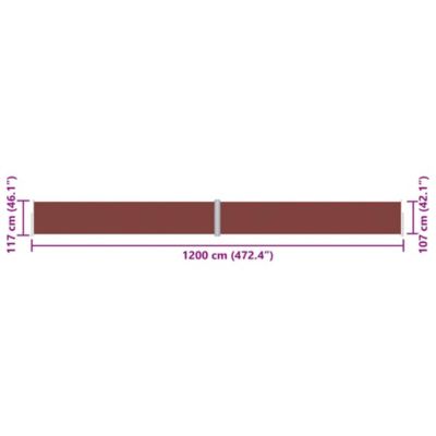 vidaXL Auvent Latéral Rétractable Pare-brise de Balcon Pare-soleil de Jardin Pare-vue de Terrasse Extérieur Patio 318057