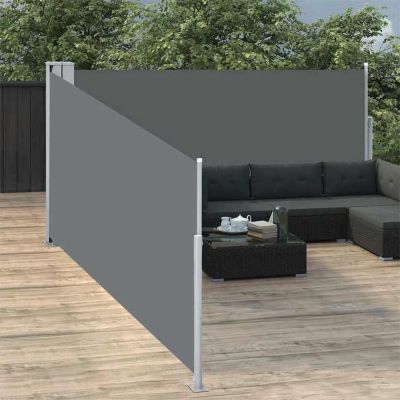 vidaXL Auvent Latéral Rétractable Store Latéral Brise-vue Abri Soleil Jardin Terrasse Balcon Exterieur Résistant aux UV 48474