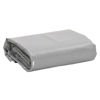 VIDAXL - Bache gris 4x7 m 600 g m2 - PVC anti UV - Oeillets metalliques