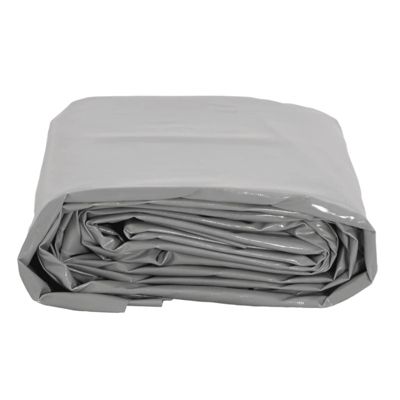 VIDAXL - Bache gris 4x7 m 600 g m2 - PVC anti UV - Oeillets metalliques