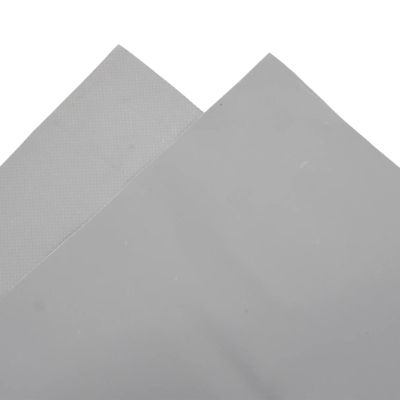 VIDAXL - Bache gris 4x7 m 600 g m2 - PVC anti UV - Oeillets metalliques