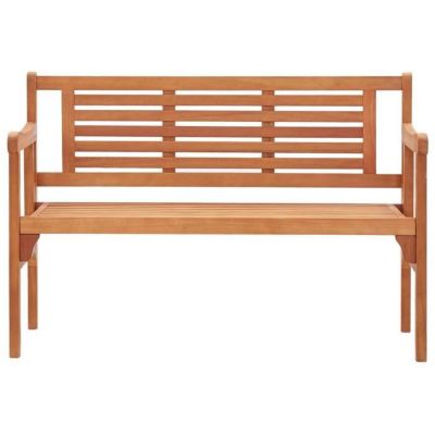 vidaXL Banc pliable de jardin 120 cm Bois d'eucalyptus solide