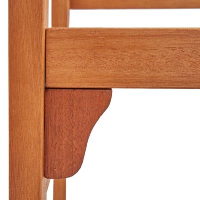 vidaXL Banc pliable de jardin 120 cm Bois d'eucalyptus solide