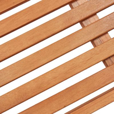 vidaXL Banc pliable de jardin 120 cm Bois d'eucalyptus solide