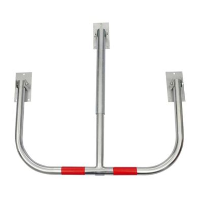 VIDAXL - Barriere de stationnement - Acier galvanise - Cadenas inclus - Rabattable